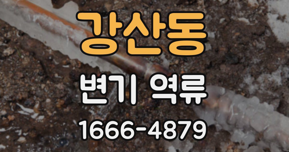 강산동 변기 역류