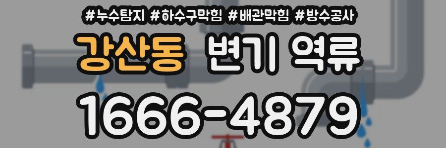 강산동 변기 역류