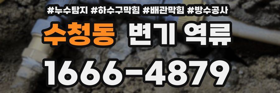 수청동 변기 역류