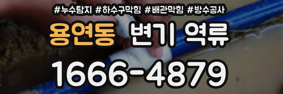 용연동 변기 역류