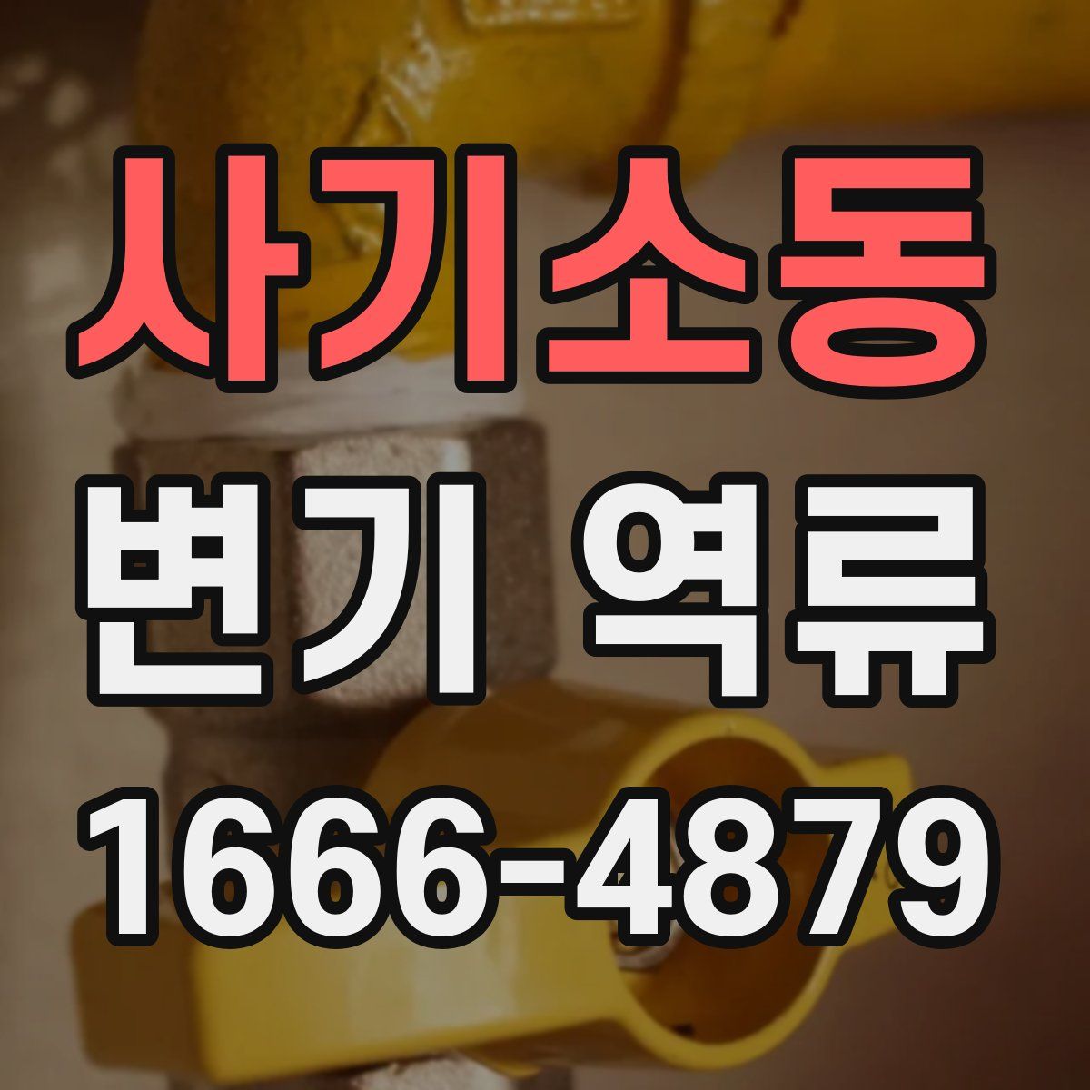 사기소동 변기 역류
