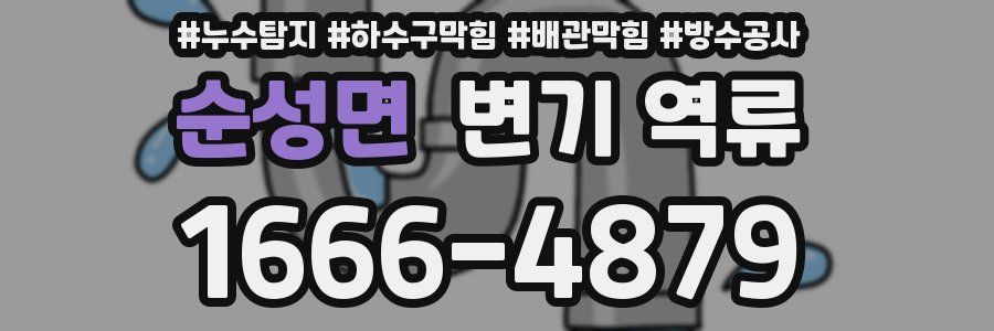 순성면 변기 역류
