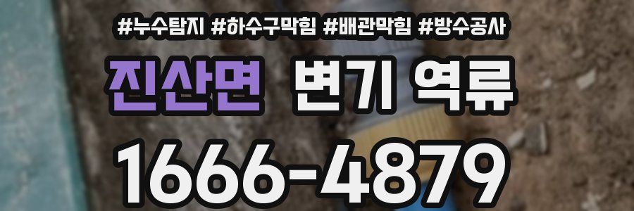 진산면 변기 역류