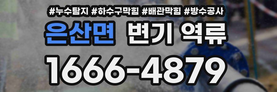 은산면 변기 역류