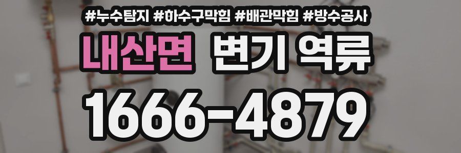 내산면 변기 역류