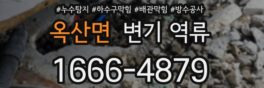 옥산면 변기 역류