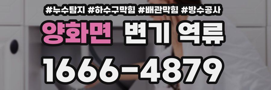 양화면 변기 역류