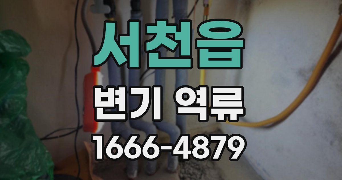 서천읍 변기 역류