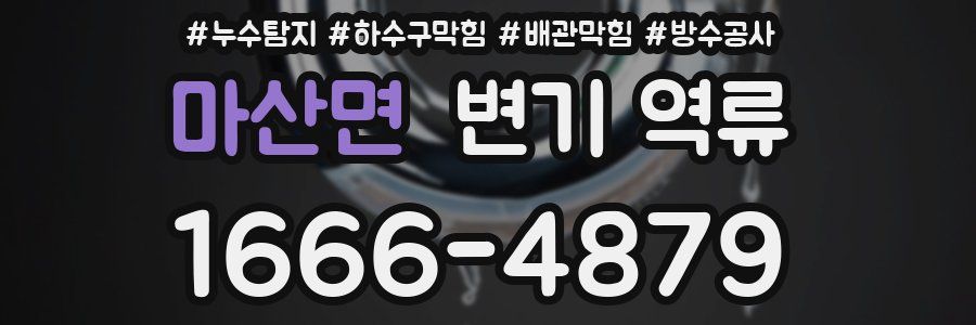 마산면 변기 역류