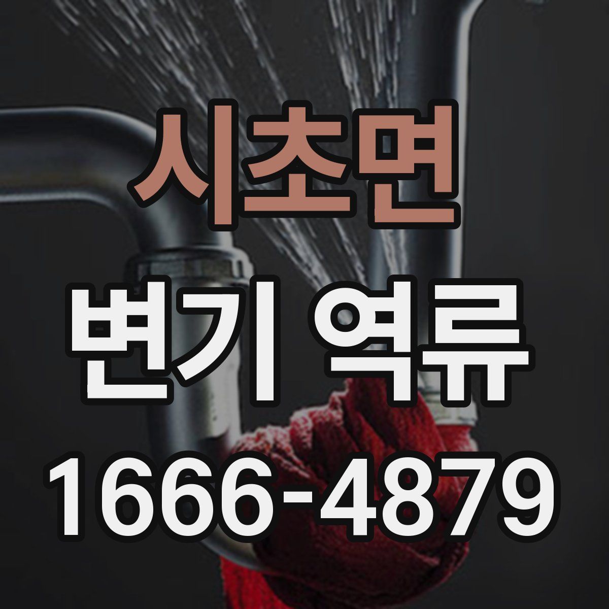 시초면 변기 역류