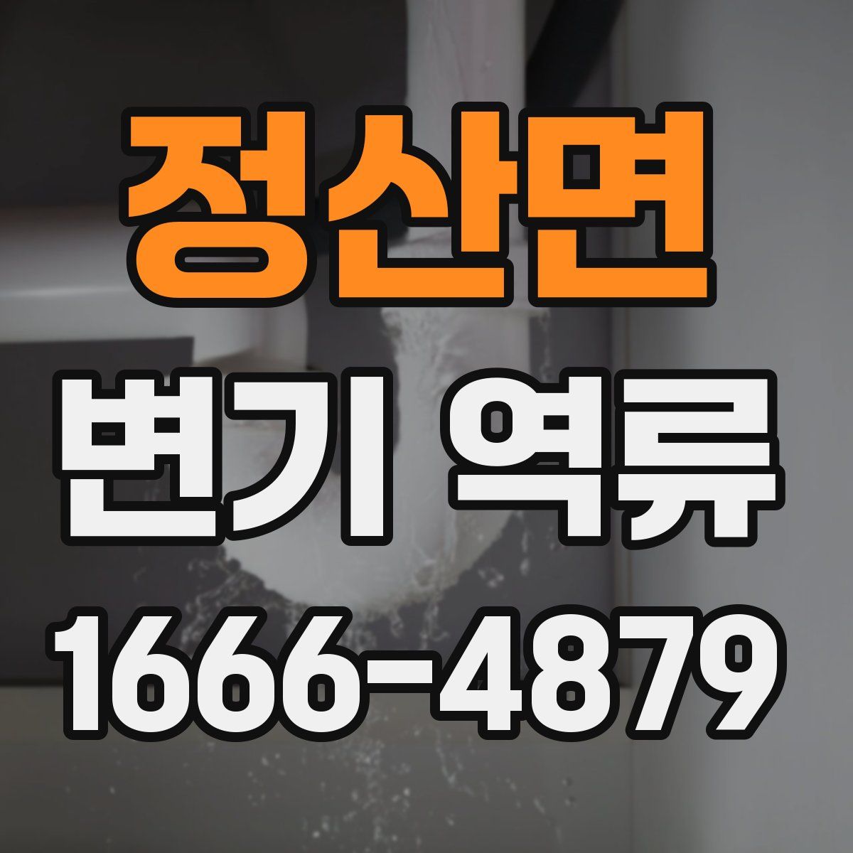 정산면 변기 역류