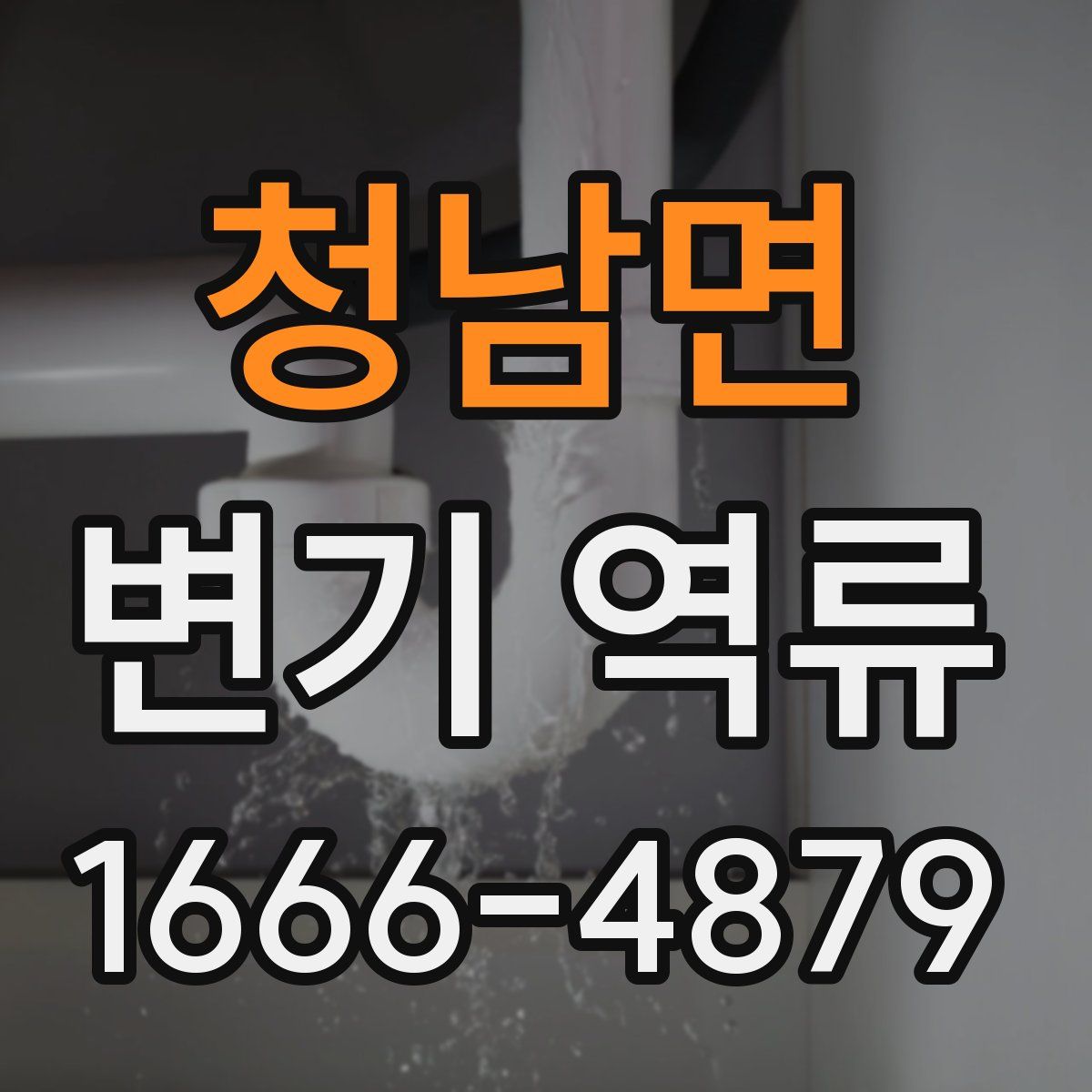 청남면 변기 역류