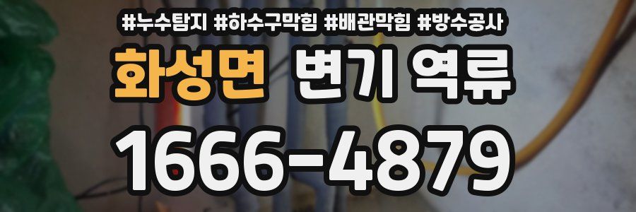 화성면 변기 역류
