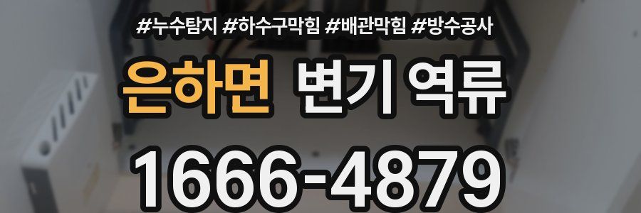 은하면 변기 역류