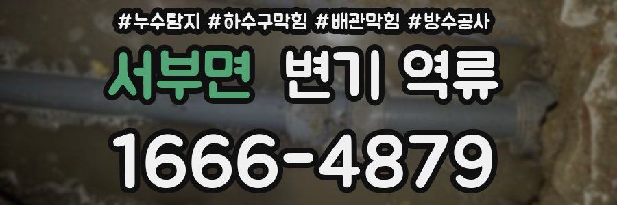서부면 변기 역류
