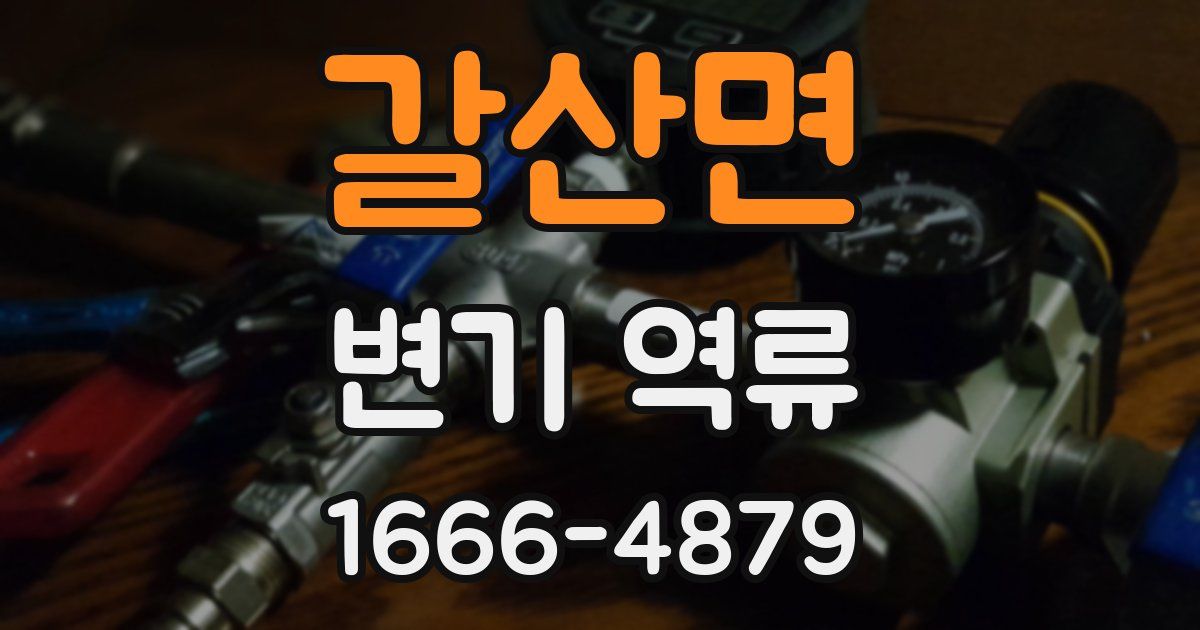 갈산면 변기 역류