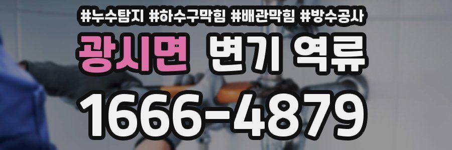 광시면 변기 역류