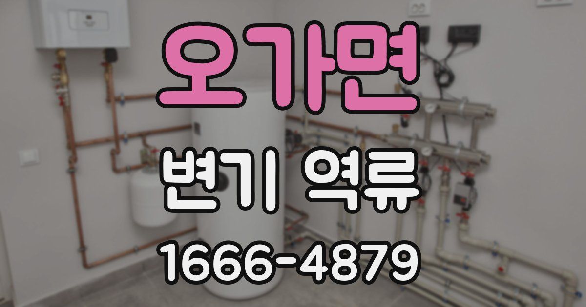 오가면 변기 역류
