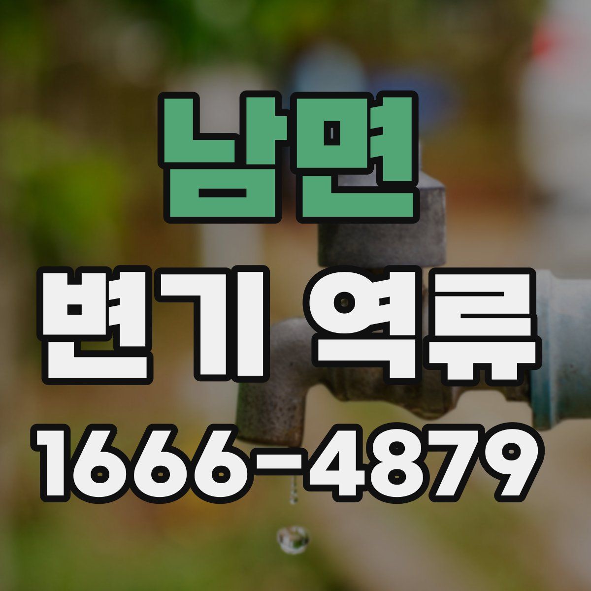 남면 변기 역류