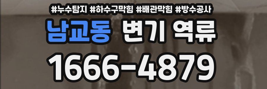남교동 변기 역류