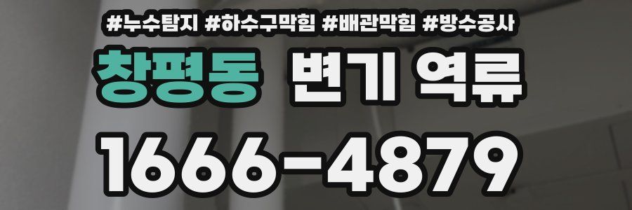 창평동 변기 역류