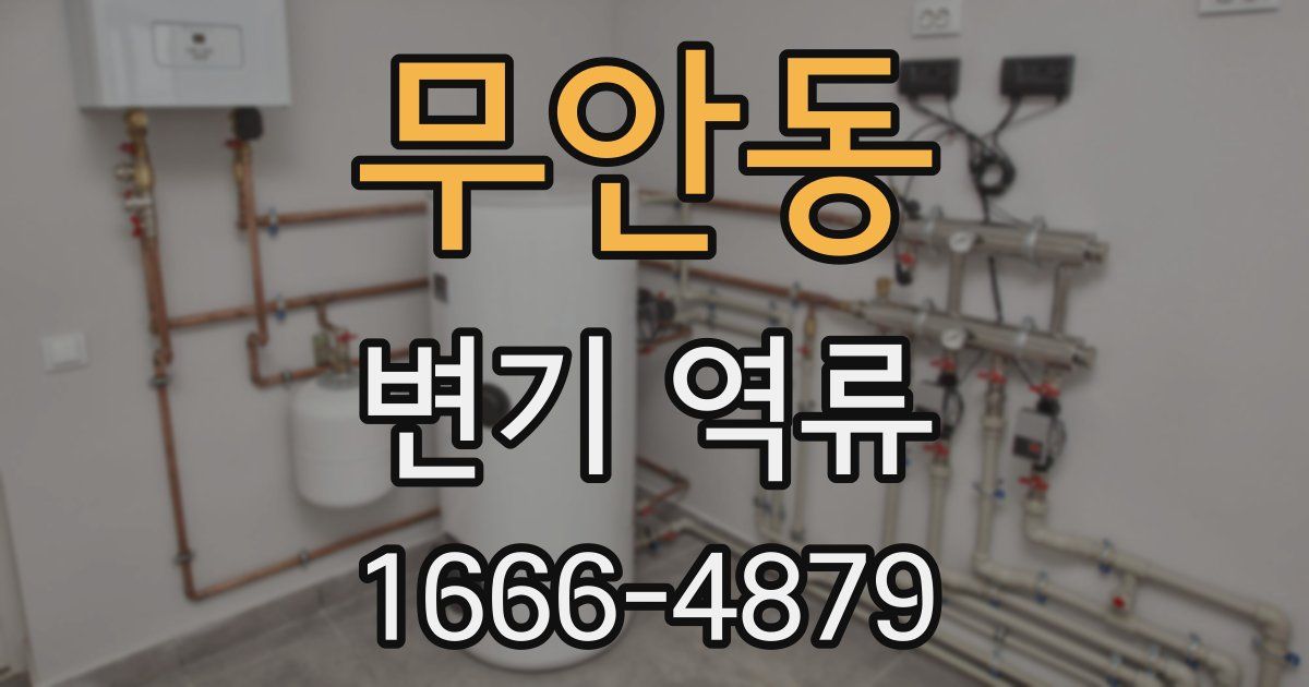 무안동 변기 역류