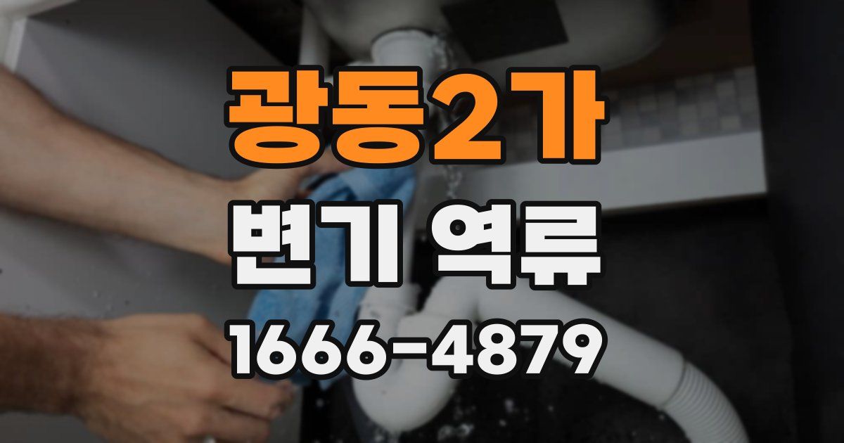 광동2가 변기 역류
