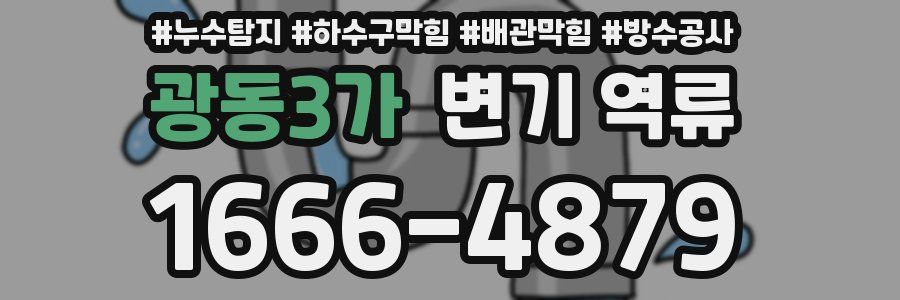 광동3가 변기 역류