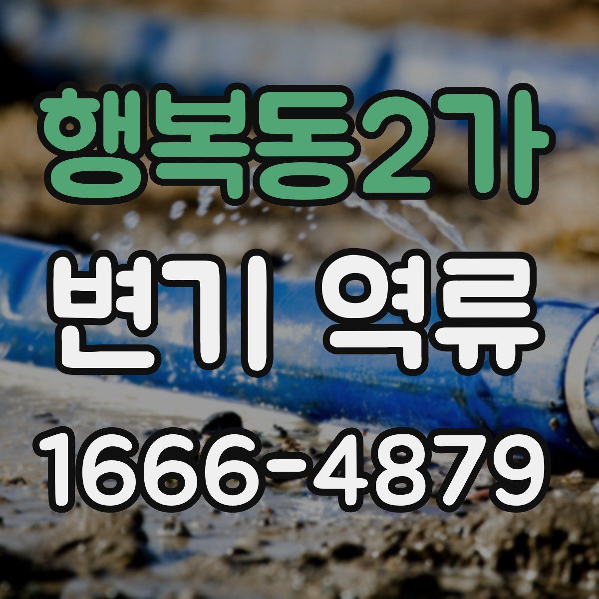 행복동2가 변기 역류