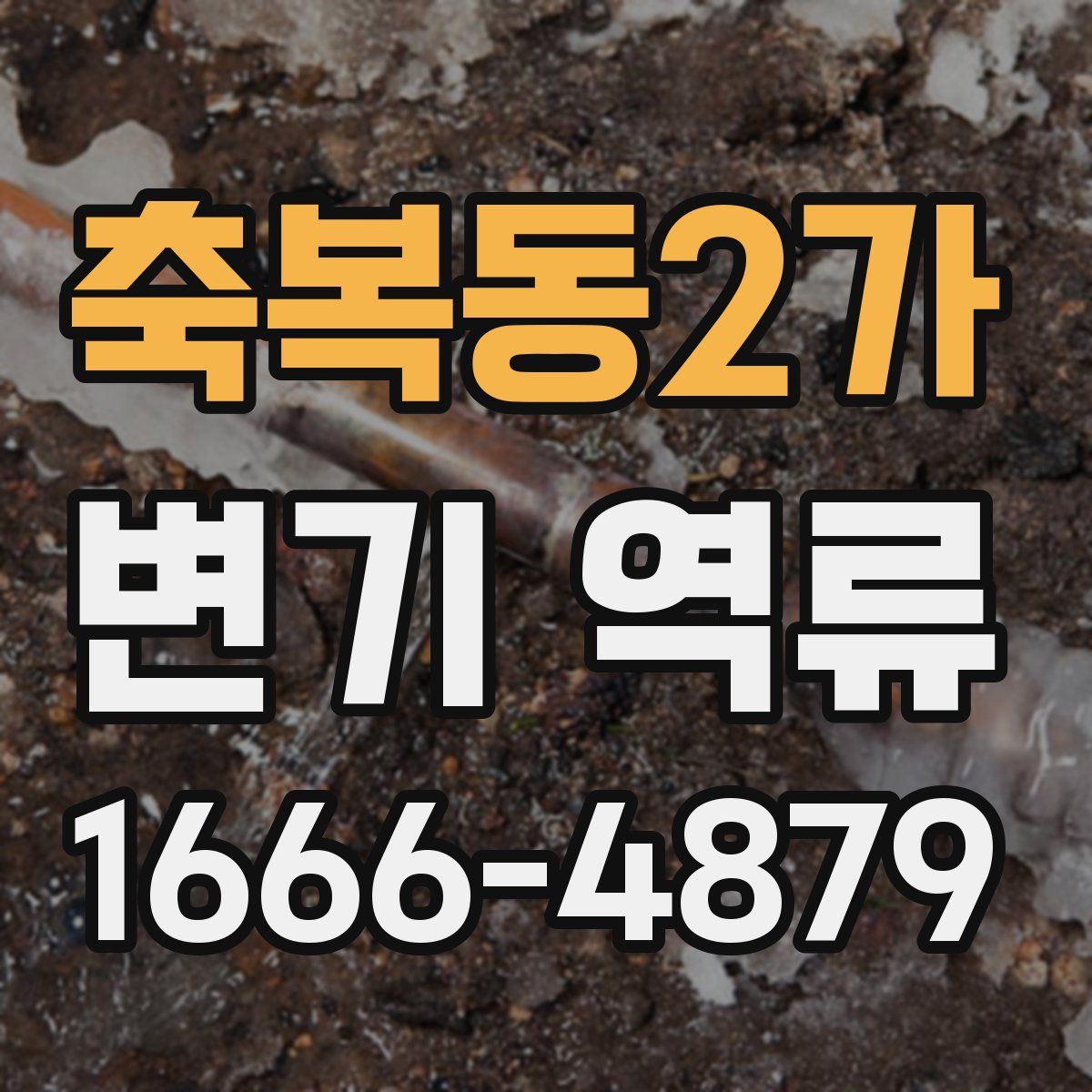 축복동2가 변기 역류