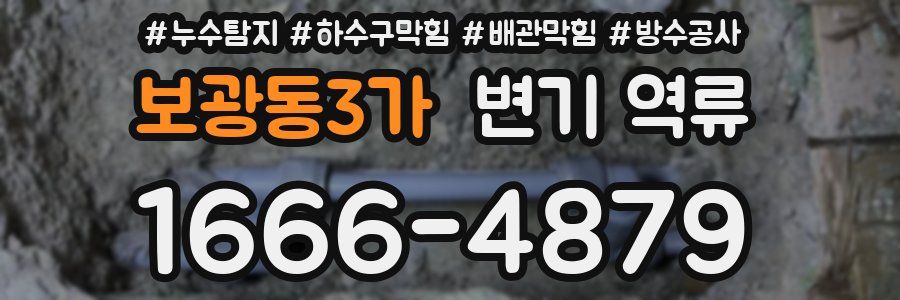 보광동3가 변기 역류