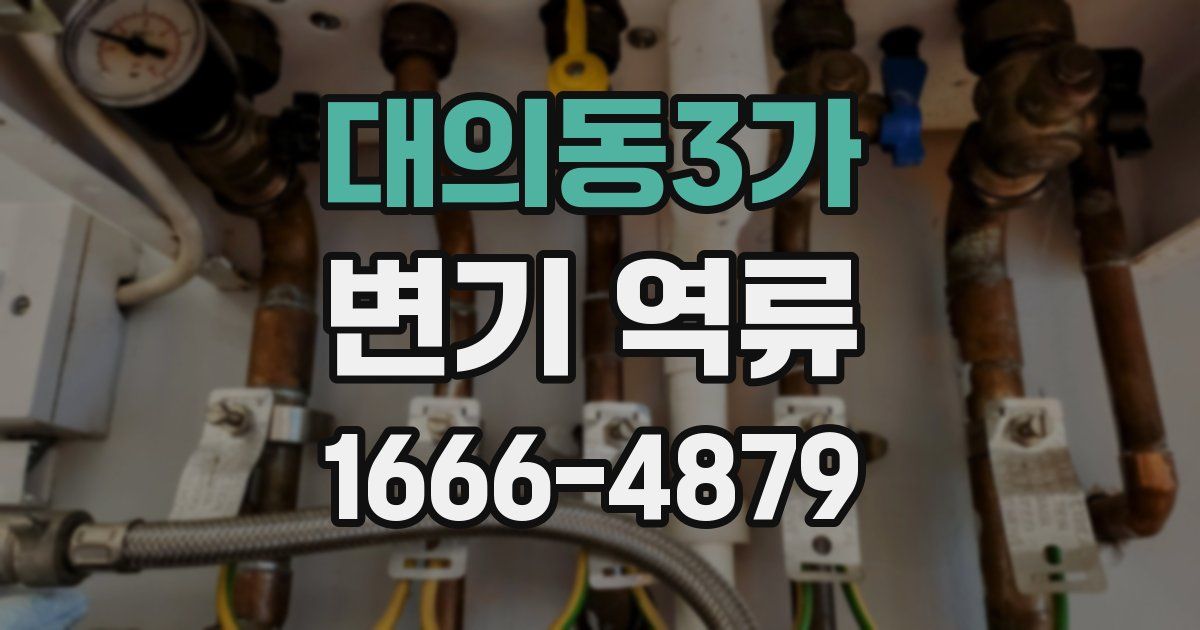 대의동3가 변기 역류