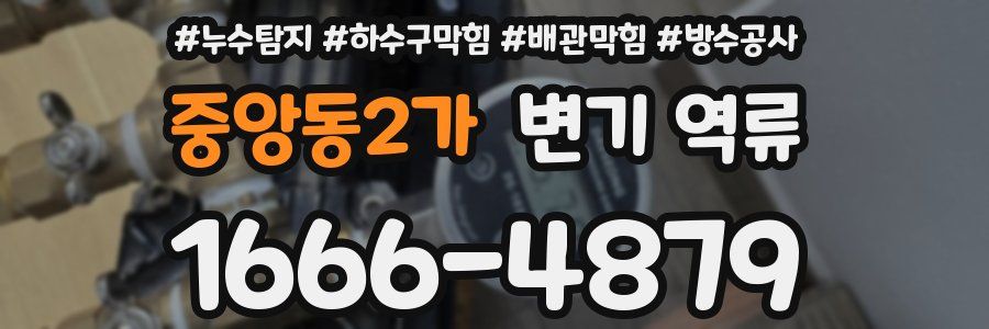 중앙동2가 변기 역류