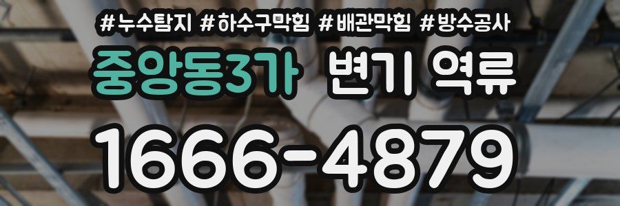 중앙동3가 변기 역류