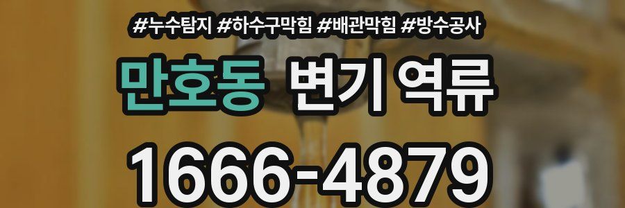 만호동 변기 역류