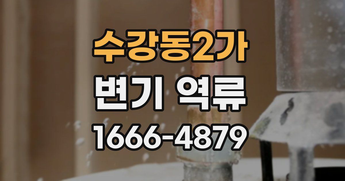 수강동2가 변기 역류