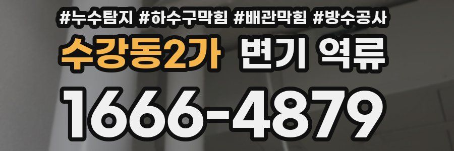 수강동2가 변기 역류