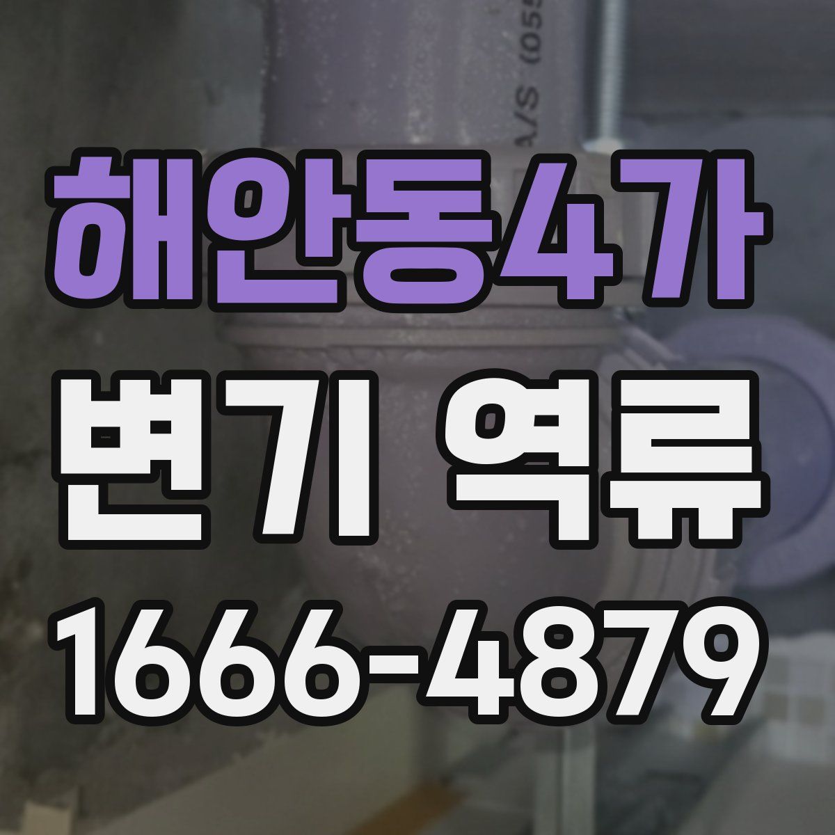 해안동4가 변기 역류