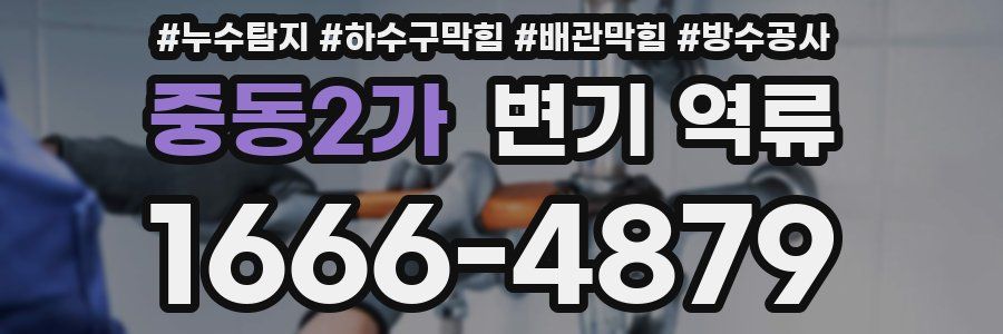 중동2가 변기 역류