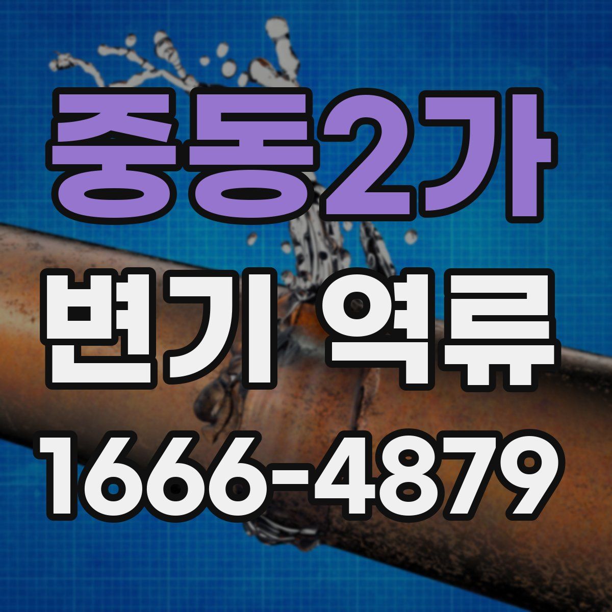 중동2가 변기 역류