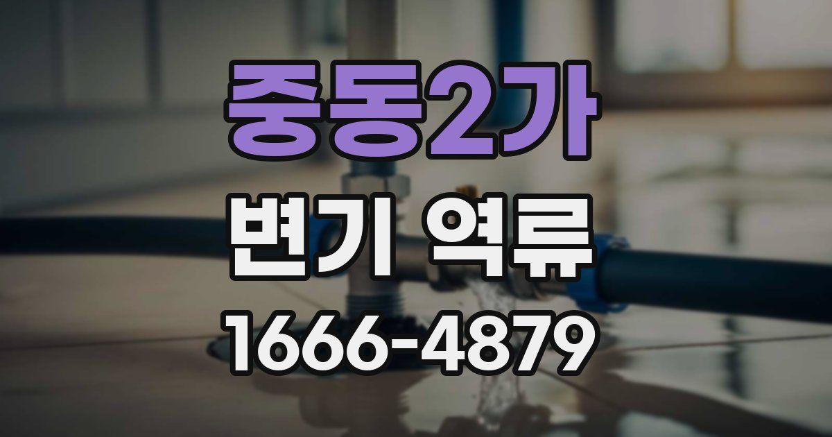 중동2가 변기 역류