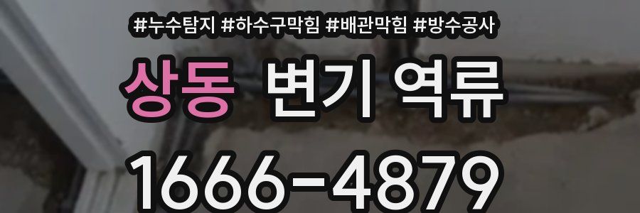 상동 변기 역류
