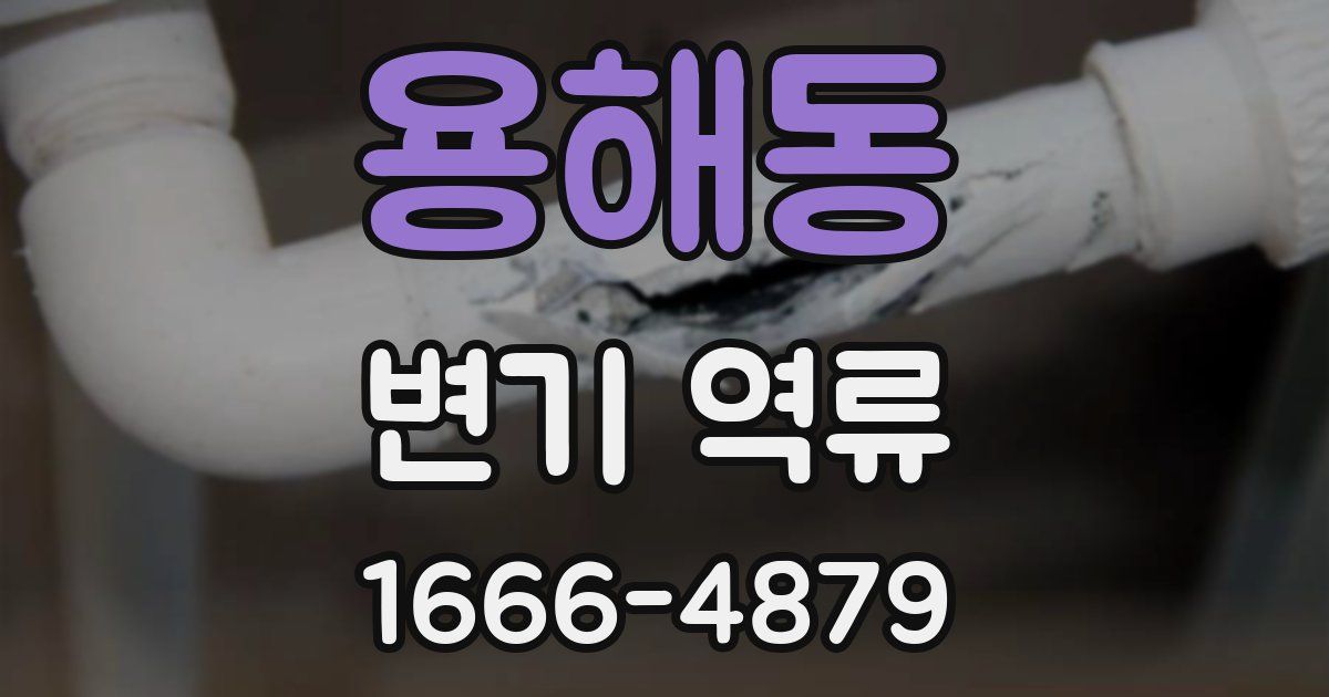 용해동 변기 역류