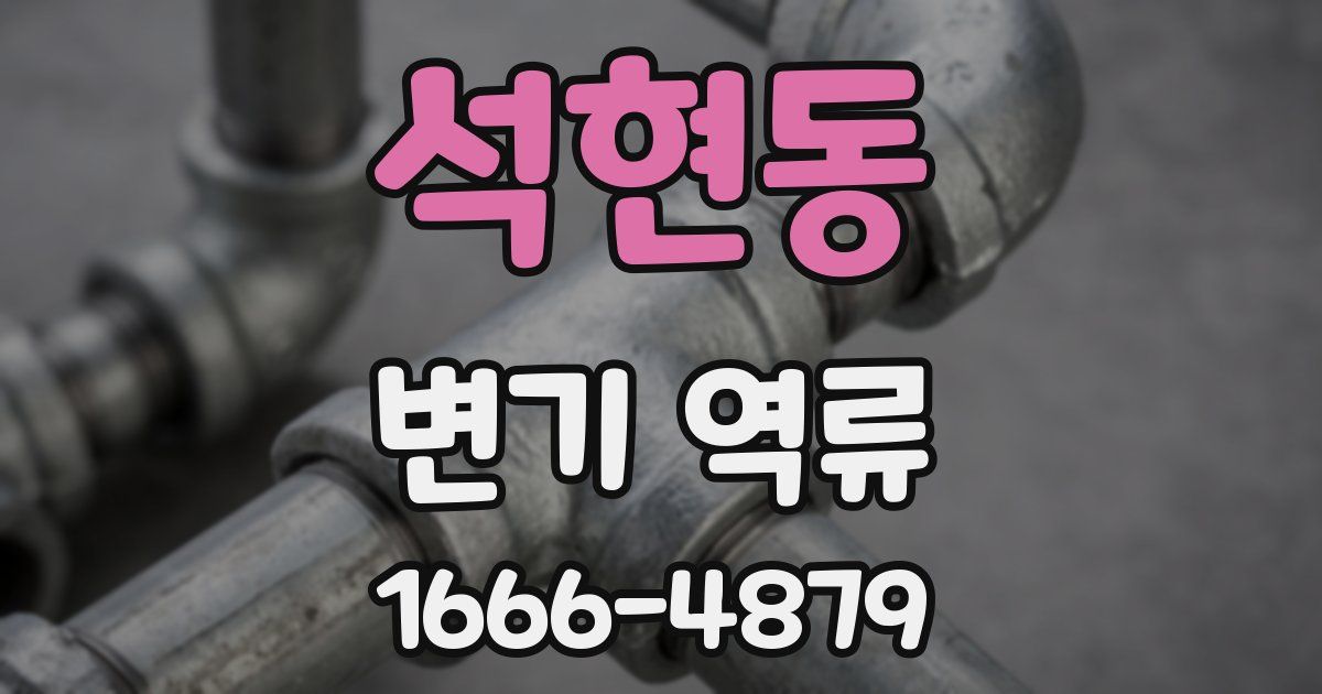 석현동 변기 역류