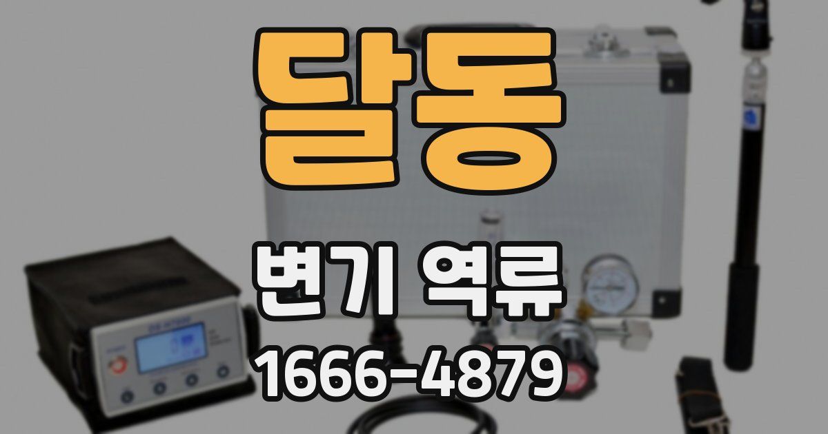 달동 변기 역류