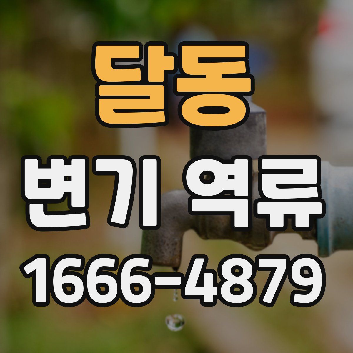 달동 변기 역류
