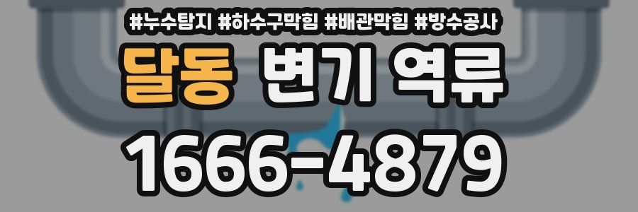 달동 변기 역류