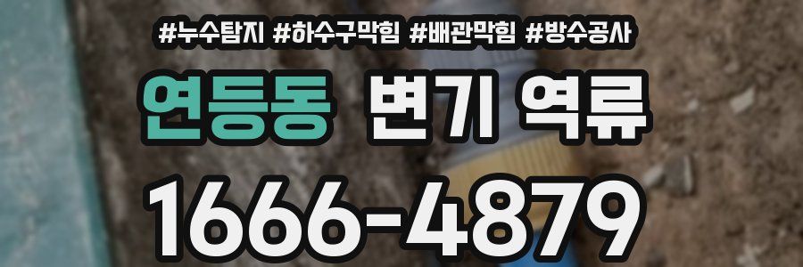연등동 변기 역류