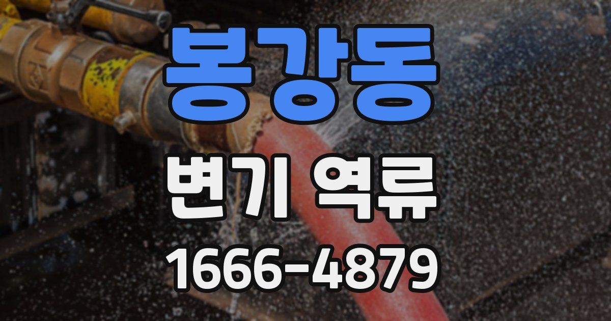 봉강동 변기 역류