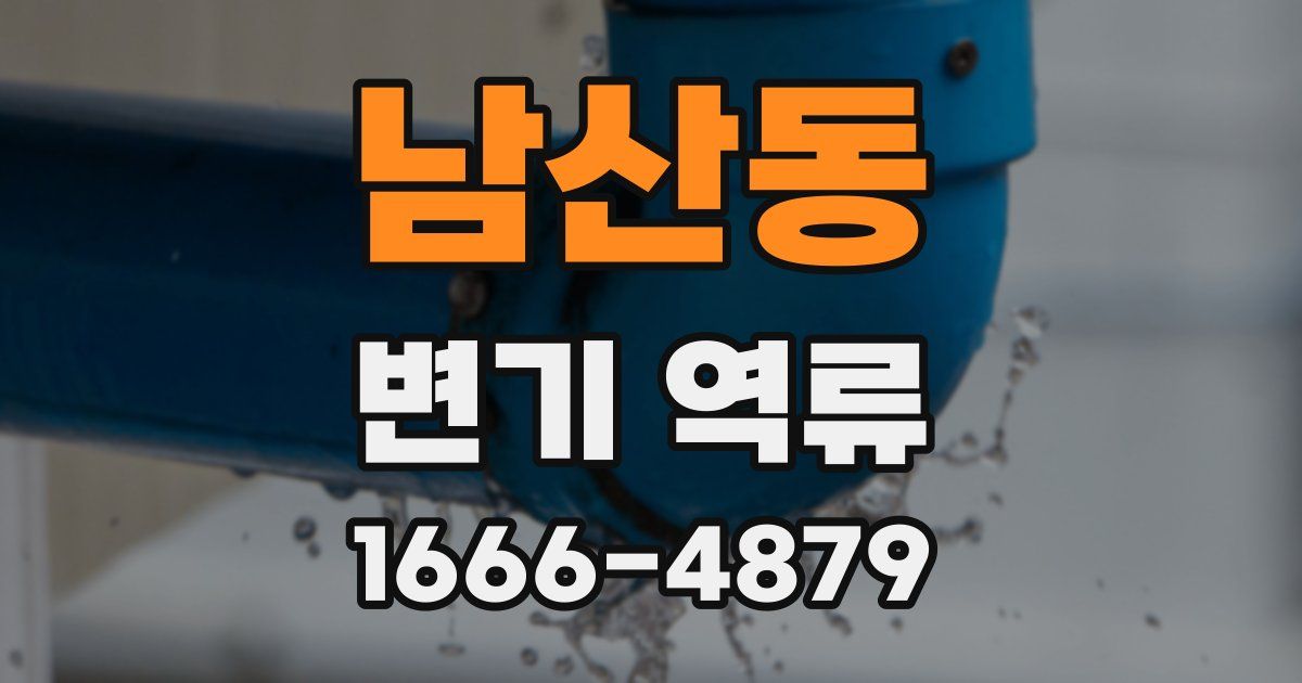 남산동 변기 역류